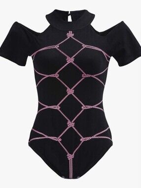 Littleforbig Black All Tied Up Romper/Onesie